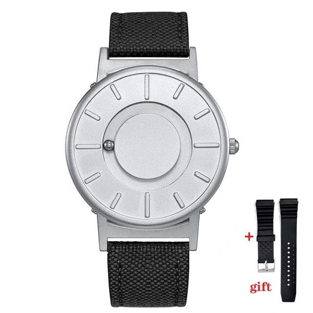Magnetic Watch Ball Show Men Waterproof Luxury Mens Wristwatches Sport Stainless Steel Quartz Wrist Watch