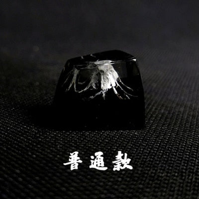 1pc handmade customized SA profile resin key cap for MX switches mechanical keyboard creative resin keycap for Mount Fuji
