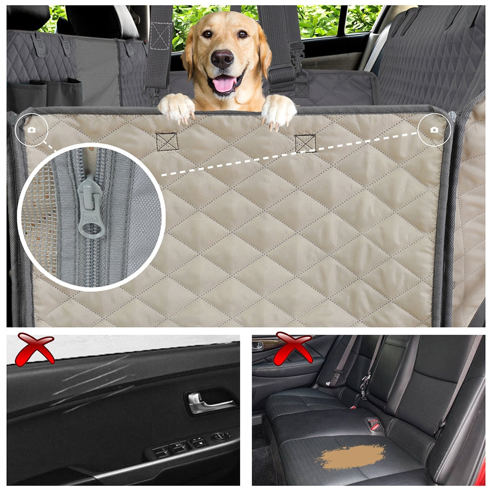 Dog Car Seat Cover Waterproof Pet Travel Dog Carrier Hammock