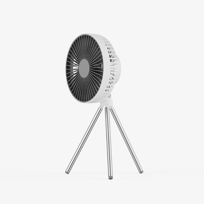Portable Camping Fan Rechargeable Multifunctional Mini Fan USB Outdoor Camping Ceiling Fan Led Light Tripod Stand Desktop Fan
