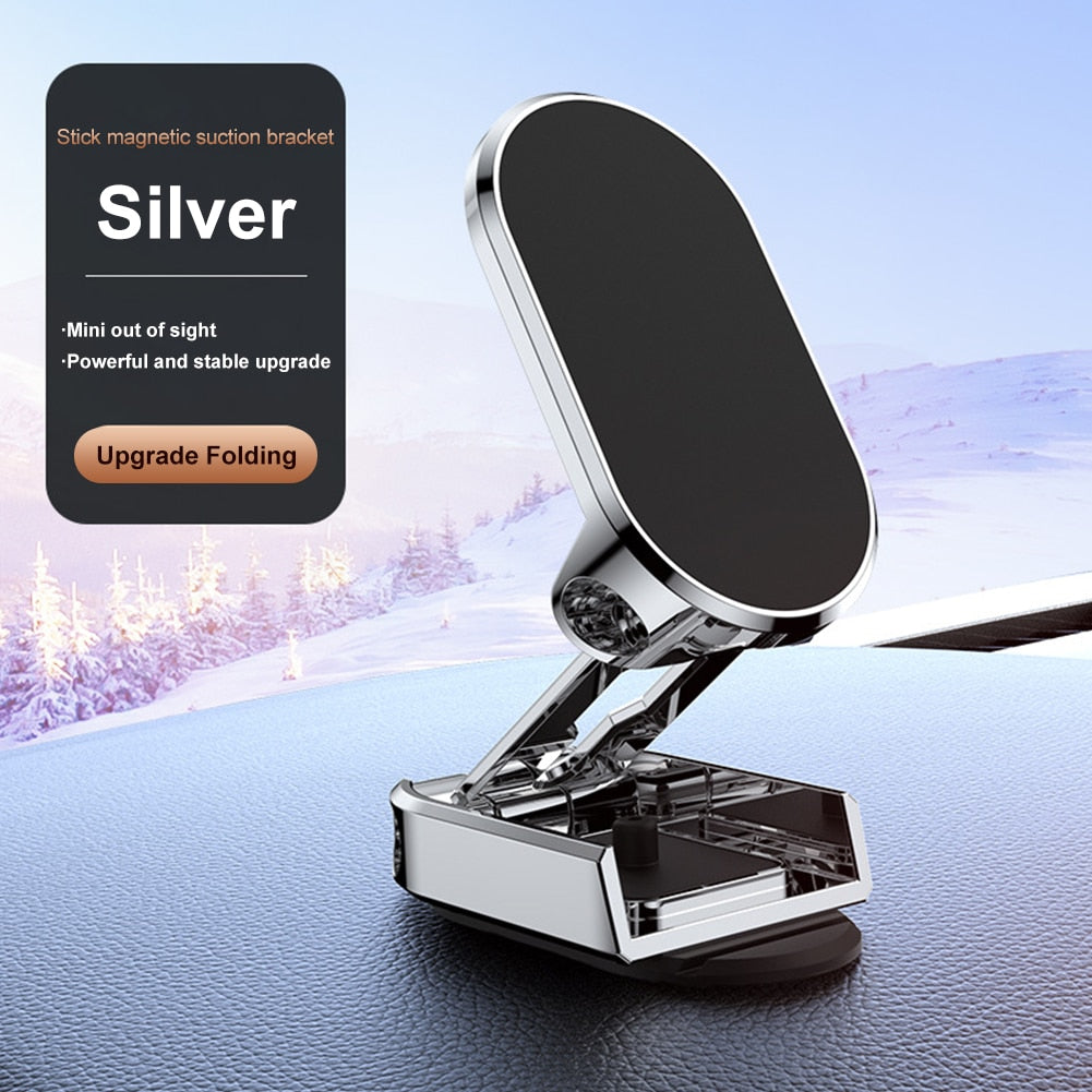 Foldable Magnetic Phone Holder in Car GPS Air Vent Mount Magnet CellPhone Stand Portable Car Mobile Support For iPhone 13 Xiaomi