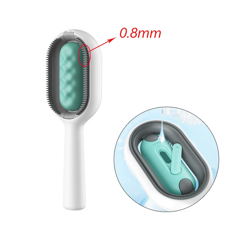 Double Sided Hair Removal Brushes for Cat Dog Pet Grooming Comb with Wipes Kitten Brush gato accesorios artículos para mascotas