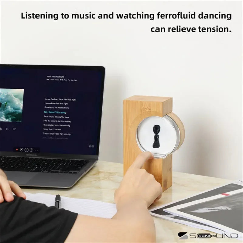 Magnetic Fluid Music Rhythm Light Sound Companion  Decompression toy Venom Audio Equipment Motion Sensor creative gifts