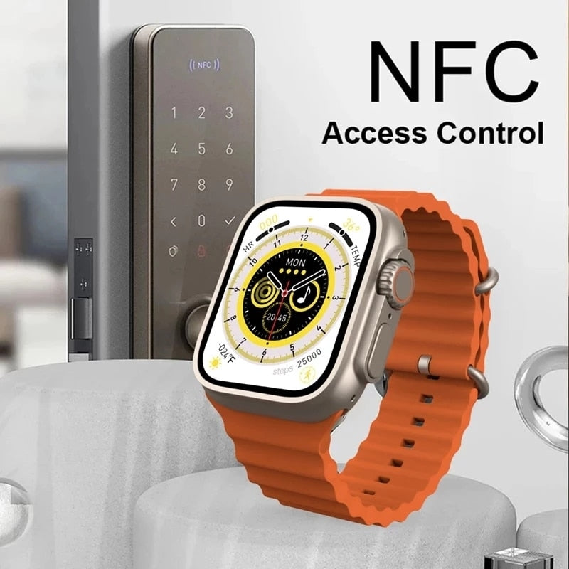 NEW Smart Watch Ultra Series 8 NFC men Smartwatch 2023 WirelessCharge BluetoothCall Men Women Fitness Bracelet IOS Android Phone