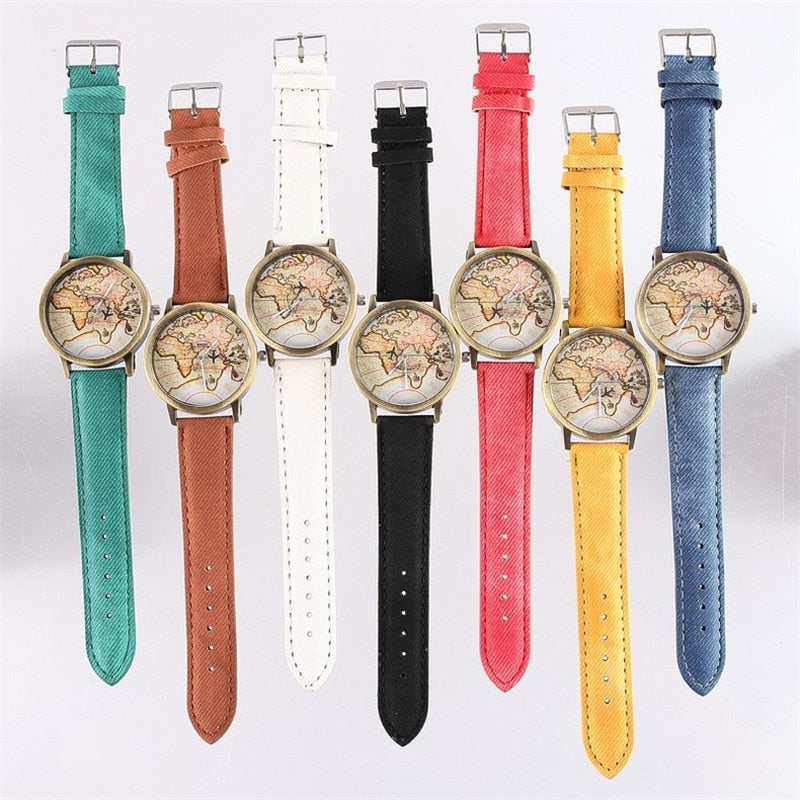 Quartz Watch For Women And Men Fashion Round Dial Leather Strap Wristwatch Women Business Travel Watchese