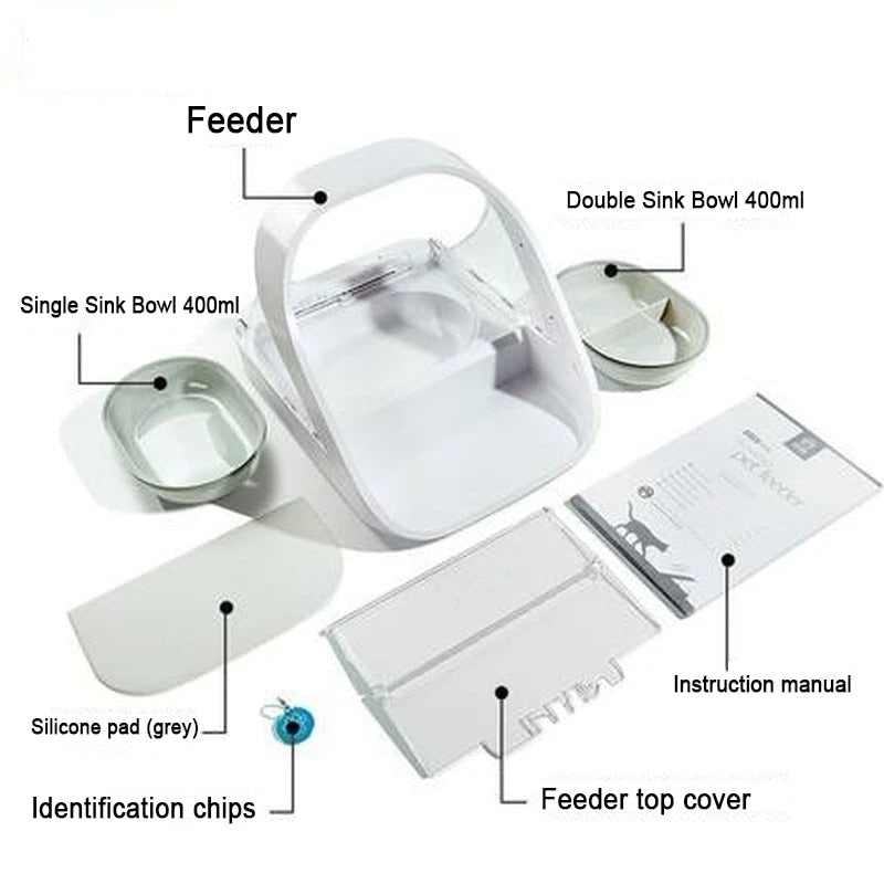 Smart Feeder Anti-Snatch Surefeed UK Chip Recognition Sensor Automatic Feeder Wet Food Fresh Pet Bowl Worm Proof