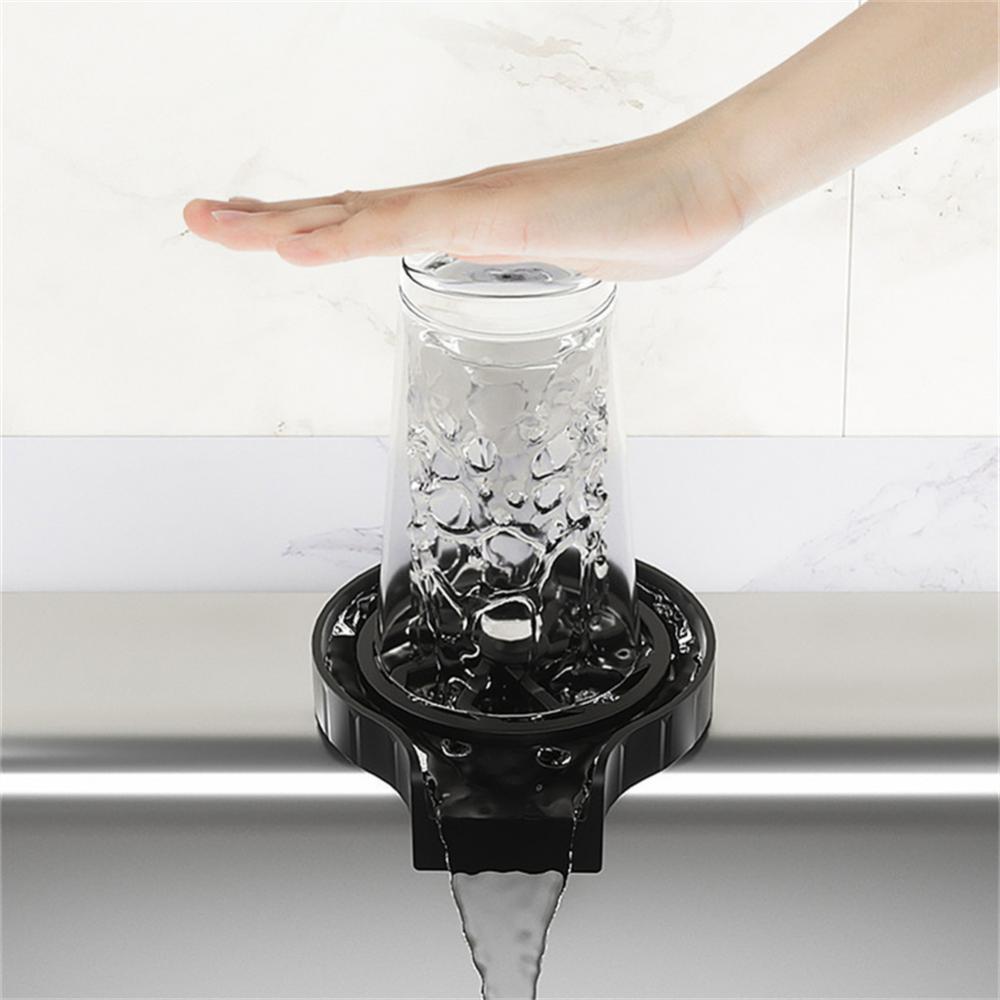 High Pressure Cup Washer Faucet Glass Rinser Automatic Glass Cup Washer Bar Beer Milk Tea Cup Cleaner Kitchen Sink Accessories