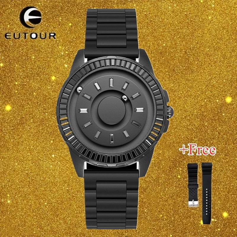 New Limited Edition Magnetic Ball Watch Men Luxury Diamond Crystal Man Unisex Designer Waterproof Stainless Steel Watches