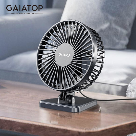 GAIATOP Mini USB Desktop Fan Portable Fan Desktop Office USB Quiet Cooling Fans Three Speed Adjustment Suitable For Home Office