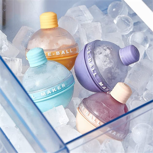 Ice Ball Molds Food Grade Silicone Ice Cube Molds Candy Color Ice Spheres Ice Ball Maker Whiskey and Cocktail Ice Cube Mold 2023