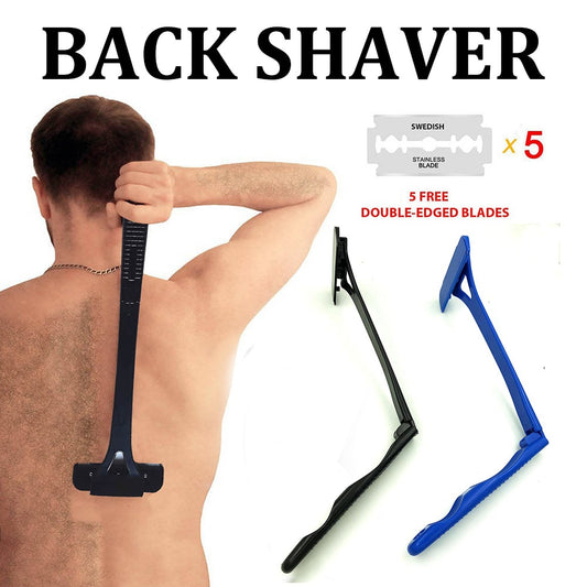 Safety Men Long Handle Folding Shaving Knife Body Shaver Back Hair Trimmer Body Leg Back Razor Shaver Epilator Hair Removal Tool